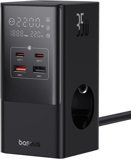100W 6 in 1 Power Strip Desktop Charging Station
