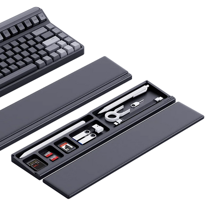 Reposamanos para teclado con almacenamiento