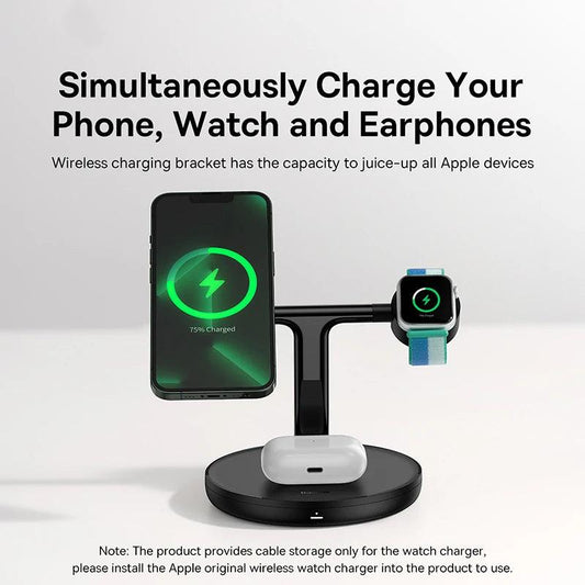 3 in 1 Magnetic Wireless Charger Stand