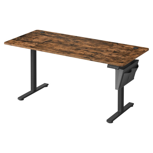 Brown Oak, Electric Height Adjustable Desk