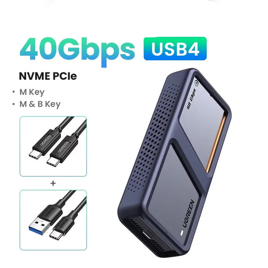 Carcasa SSD M.2 NVMe/SATA de 10/20/40 GB 