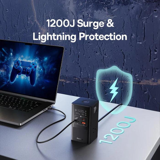 100W 6 in 1 Power Strip Desktop Charging Station