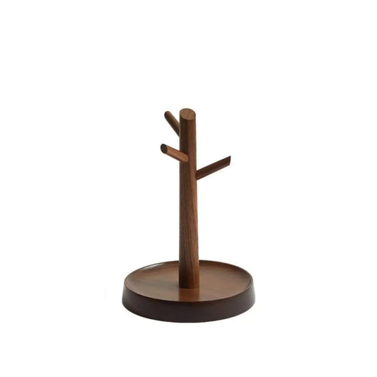 Bandeja de madera para escritorio con forma de árbol
